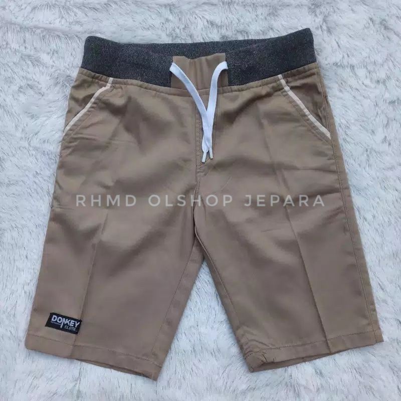 Promo Termurah Celana Pendek Pria Chinos Premium 70 dapat 5 Chino Chinos Chino Chinos karet pinggang rip kolor-7