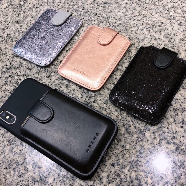 Sticky Card Holder Case iPhone Oppo Vivo Xiaomi Samsung Huawei Realme S10 S9 S8 S7 S6 EdgeV11 X F11