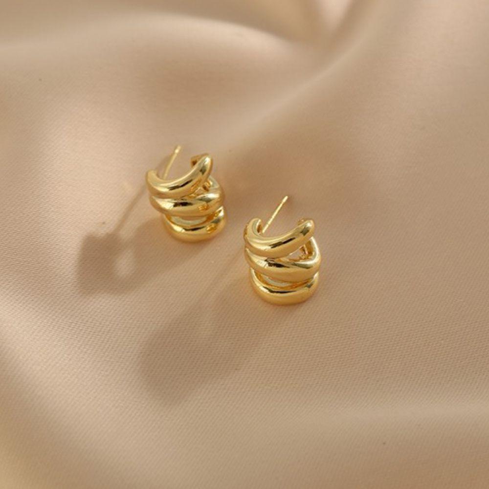 Mxbeauty Anting Menjuntai Hadiah Teman Lingkaran Sederhana Anting Liontin Bulat Lady Wanita Earrings