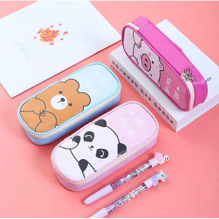 

Kotak Pensil Seleting Fancy Cantik & Bagus bahannya terdapat slot untuk pena pensil