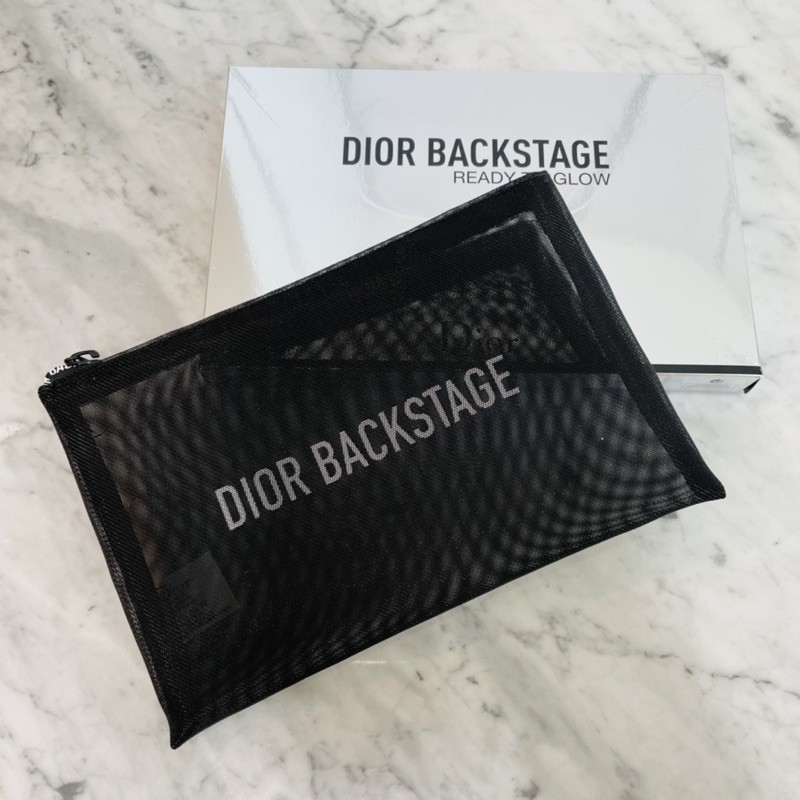 Dior Backstage Mesh Pouch with Dior Backstage zipper