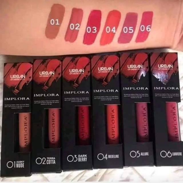 [BISA COD] Original Lipstik Lipcream Implora BPOM | Lipmatte Asli
