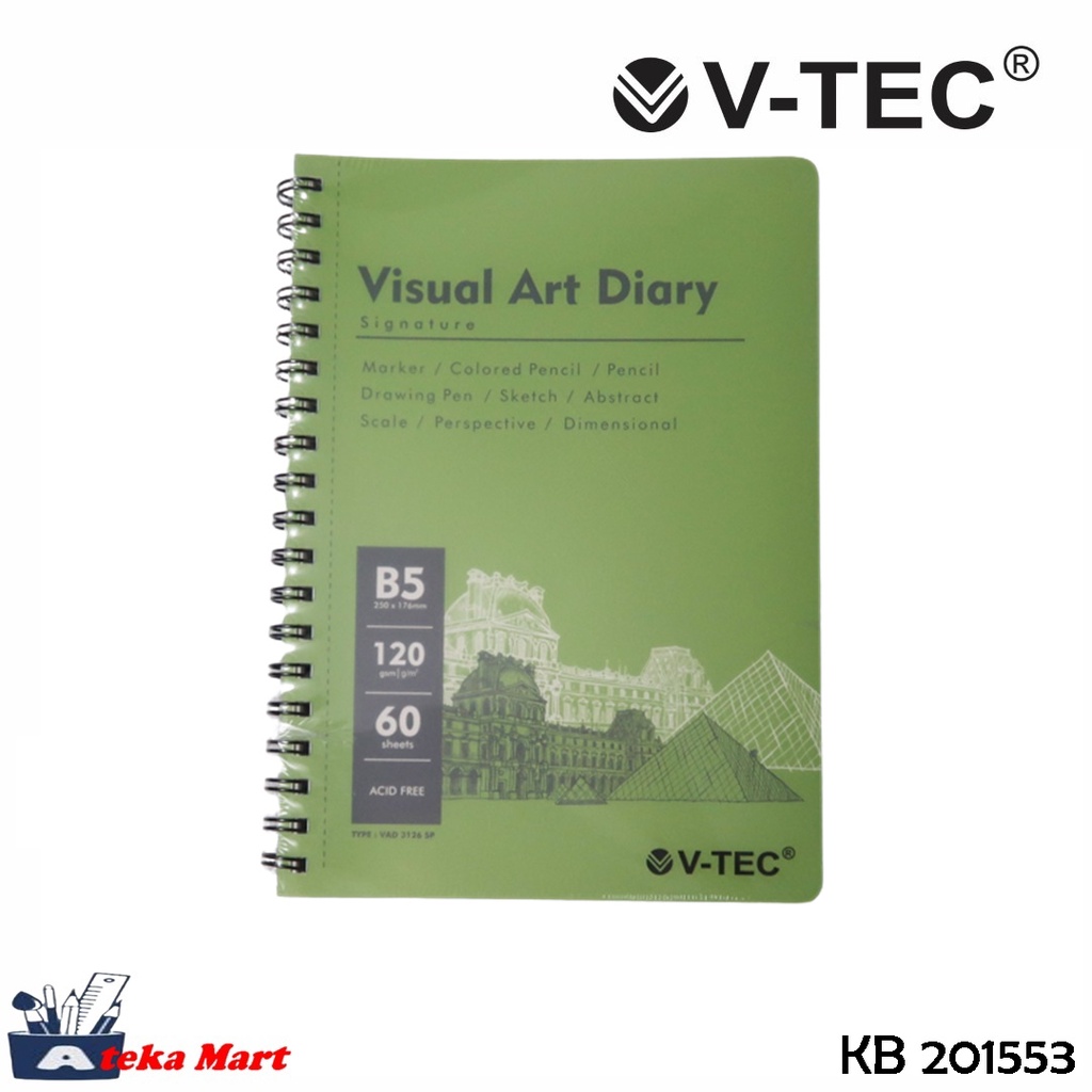 

V-TEC B5 VISUAL ART DIARY VAD 3126 SP / BUKU SKETSA