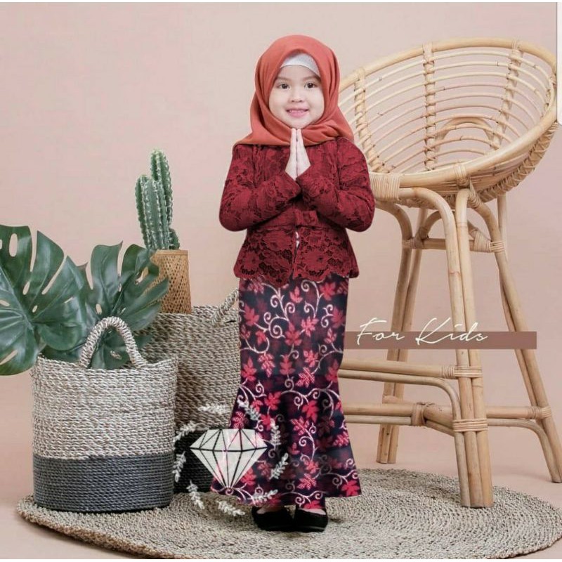 PCS SET ROK SHIREEN BATIK KID BRUKAT MS ADA VIDEO REVIEW PRODUK