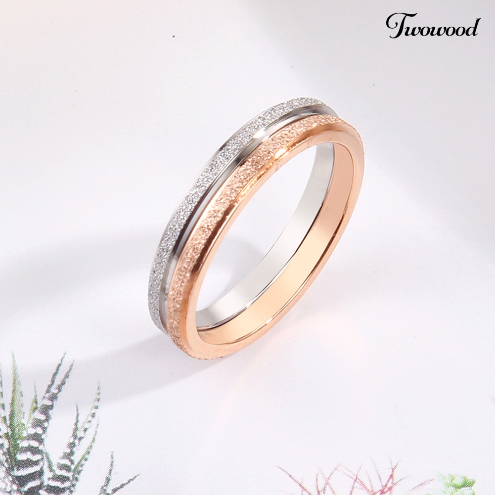 Cincin Bahan Titanium Steel Untuk Pria Dan Wanita