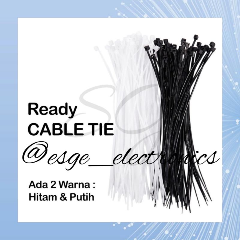 10 PCS KABEL TIES 3 X 150 mm CABLE TIES NILON NYLON KABEL TIS KABEL TI PENGIKAT KABEL HITAM PUTIH CABLE TIE JET PENGIKAT PLASTIK MAKANAN PERAPIH SEGEL MAKANAN SAMBUNGAN SELANG PENGIKAT SELANG PENYAMBUNG SELANG PENGUNCI RAPAT KABEL SERUT INSULOCK CABLE