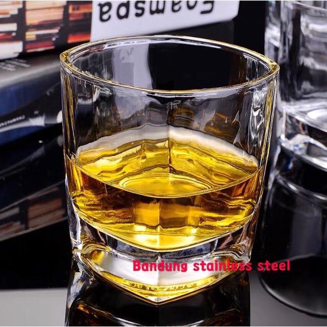 Jual Gelas Whiskey Beer Bir Vodka Kaca Tebal Cangkir Old Fashioned Shopee Indonesia 0193