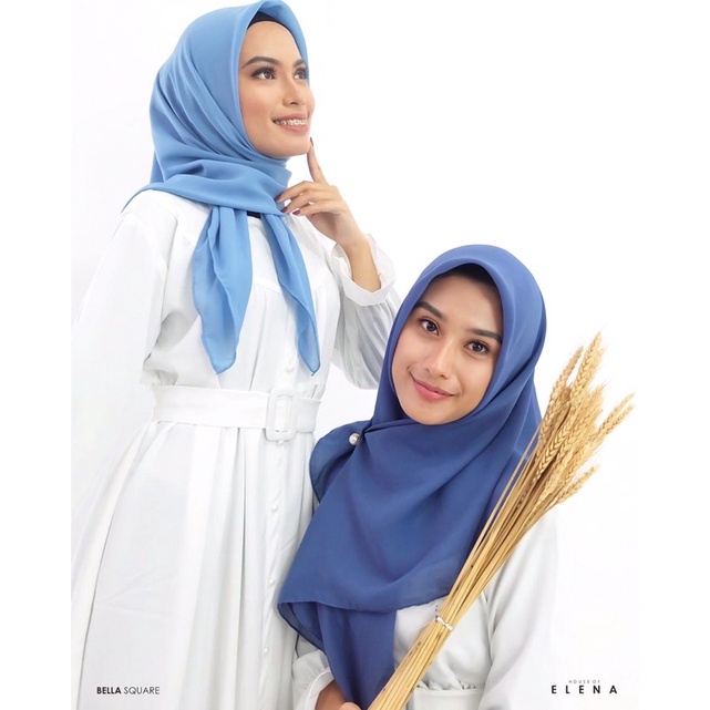 BELLA SQUARE POLLYCOTTON PREMIUM PART 2 | HIJAB PREMIUM | HIJAB SEGI EMPAT | HIJAB WANITA