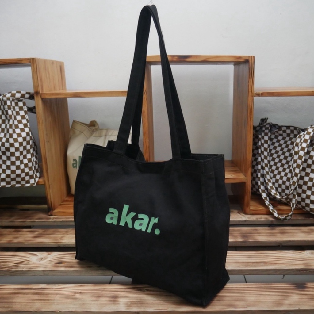 Totebag Wanita Kanvas Aesthetic Tas Tote Bag Sekolah Kuliah Korea Terbaru