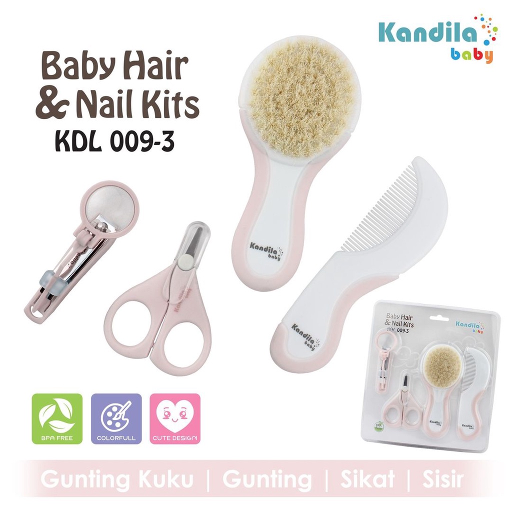 Kandila Comb &amp; Brush Set KDL009-2 / + Nail KDL009-3