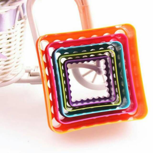 cetakan kue kotak / cookie cutter square