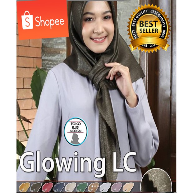 Hijab Segi Empat / Jilbab / Glowing lasercut HUMAIRA