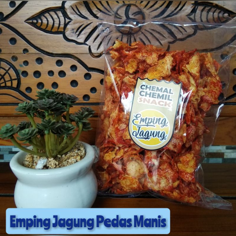 

Emping Jagung Pedas Manis 300gr