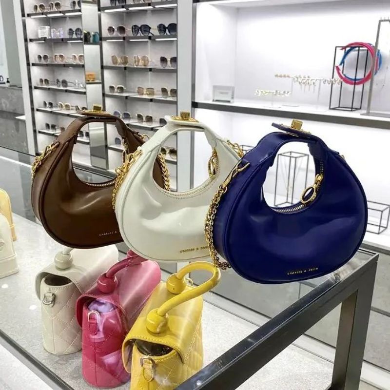 CK Mini Crescent Hobo Bag