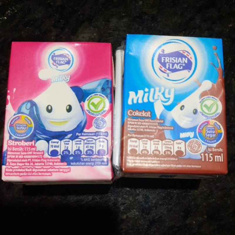 

TERMURAH! Frisian flag milky susu uht 115ml