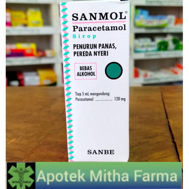 SANMOL SIRUP / SANMOL FORTE SIRUP OBAT PEREDA DEMAM DAN ANTINYERI