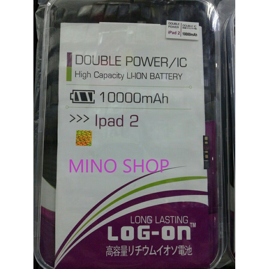 BATERAI IPAD 2 - A1376 - LOG ON ORIGINAL DOUBLE POWER BATTERY BATRE