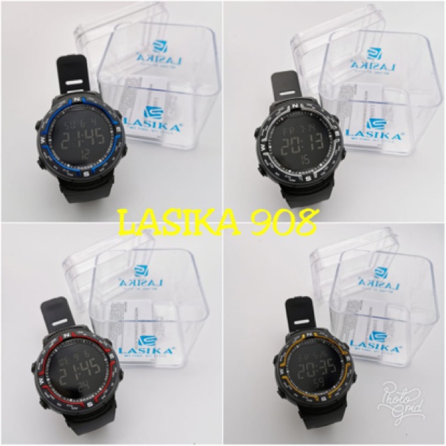 Promo Jam Tangan Digital Lasika 908 Pria asli anti air