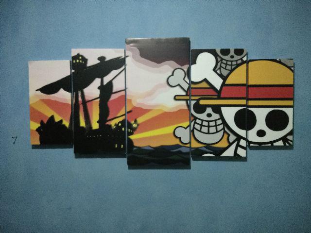 Wall Art / Hiasan Dinding Minimalis 5 Panel One Piece Op-001