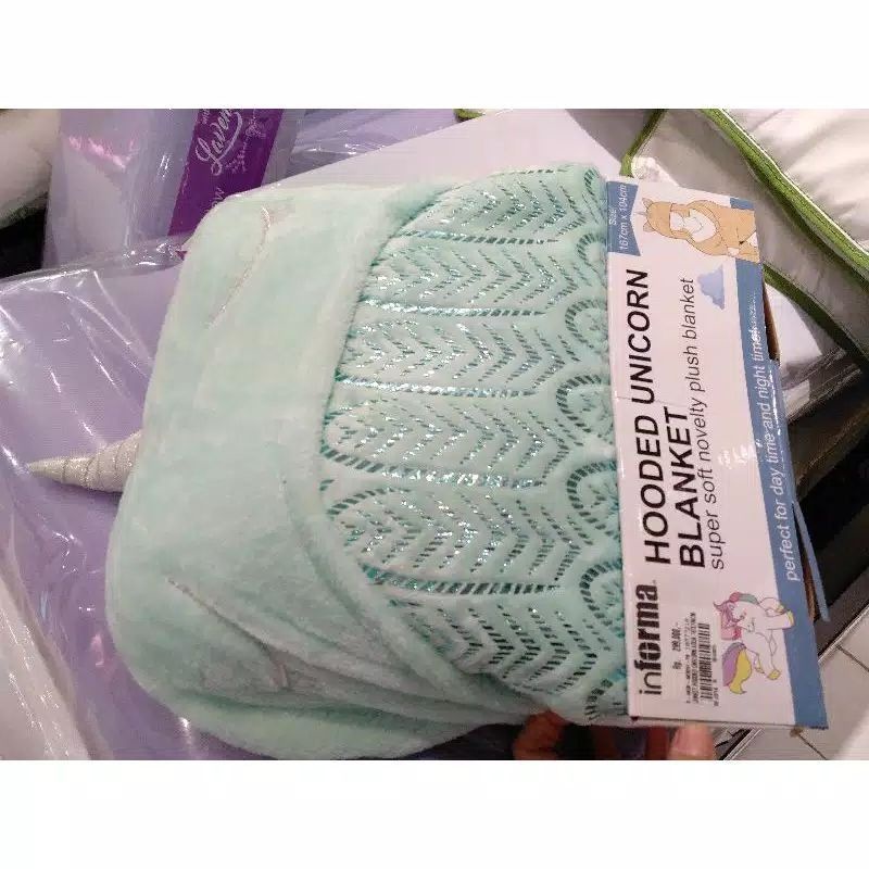 INFORMA UNICORN BLANKET HOODED Selimut Hoodie 167x104 Cm Unicorn SELIMUT UNICORN
