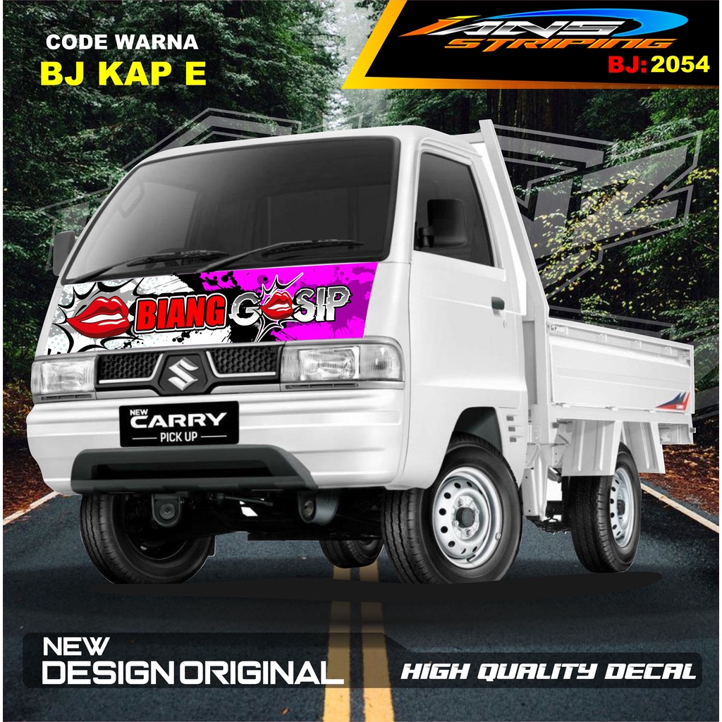 STIKER DECAL KABIN CARRY L300 PICK UP / STIKER KABIN CARRY L300 / STIKER KAP CUP DEPAN L300 PICK UP / STIKER MOBIL