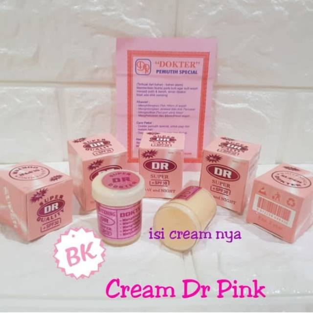 Cream DR Pink Asli Pemutih Wajah dengan SPF 30++ - 1 Pcs