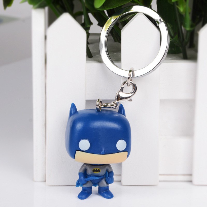 Funko POP Gantungan Kunci Action Figure DC Batman Black Panther Bat-man Bahan PVC Untuk Hadiah