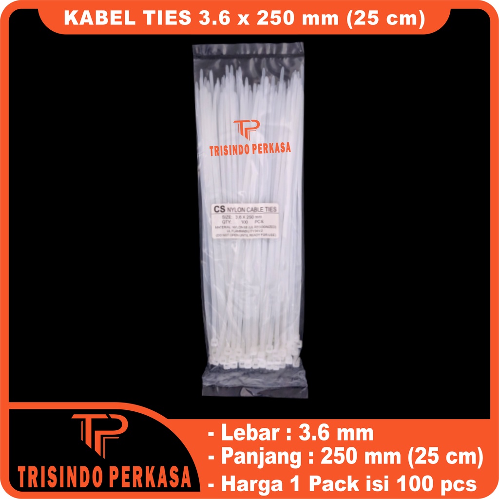 Kabel Ties Cable Tie 3.6 x 250mm (25cm)