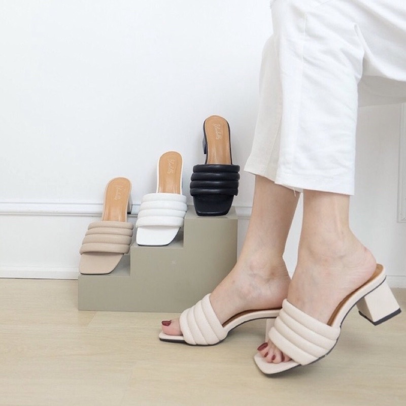 BLB AYOMI HEELS SANDAL / HEELS TAPAK TAHU / SENDAL MURAH PREMIUM NYAMAN / BLUEBELLS