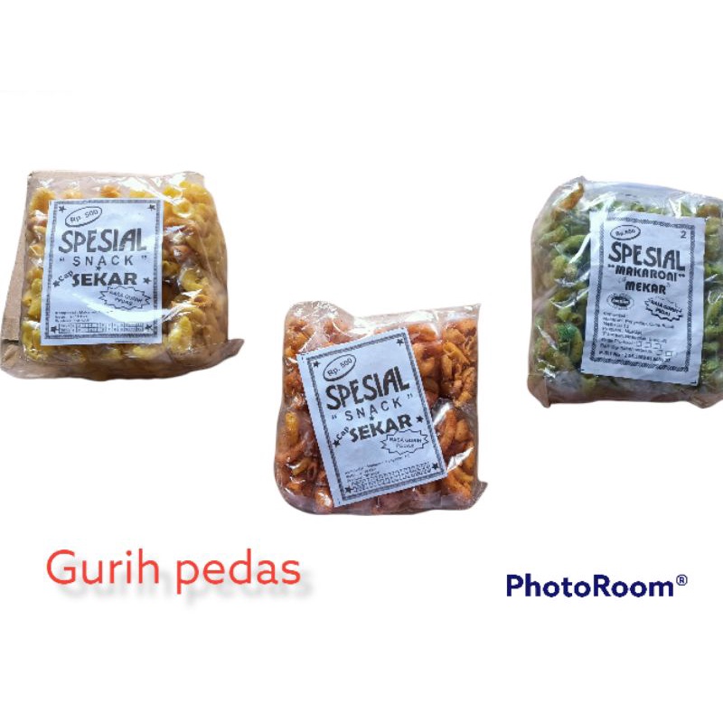 

makroni snack gurih pedas
