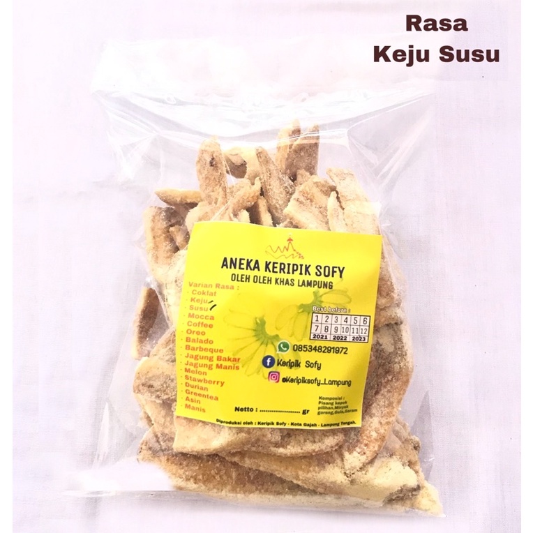 

Keripik pisang SUSU KEJU 250gr