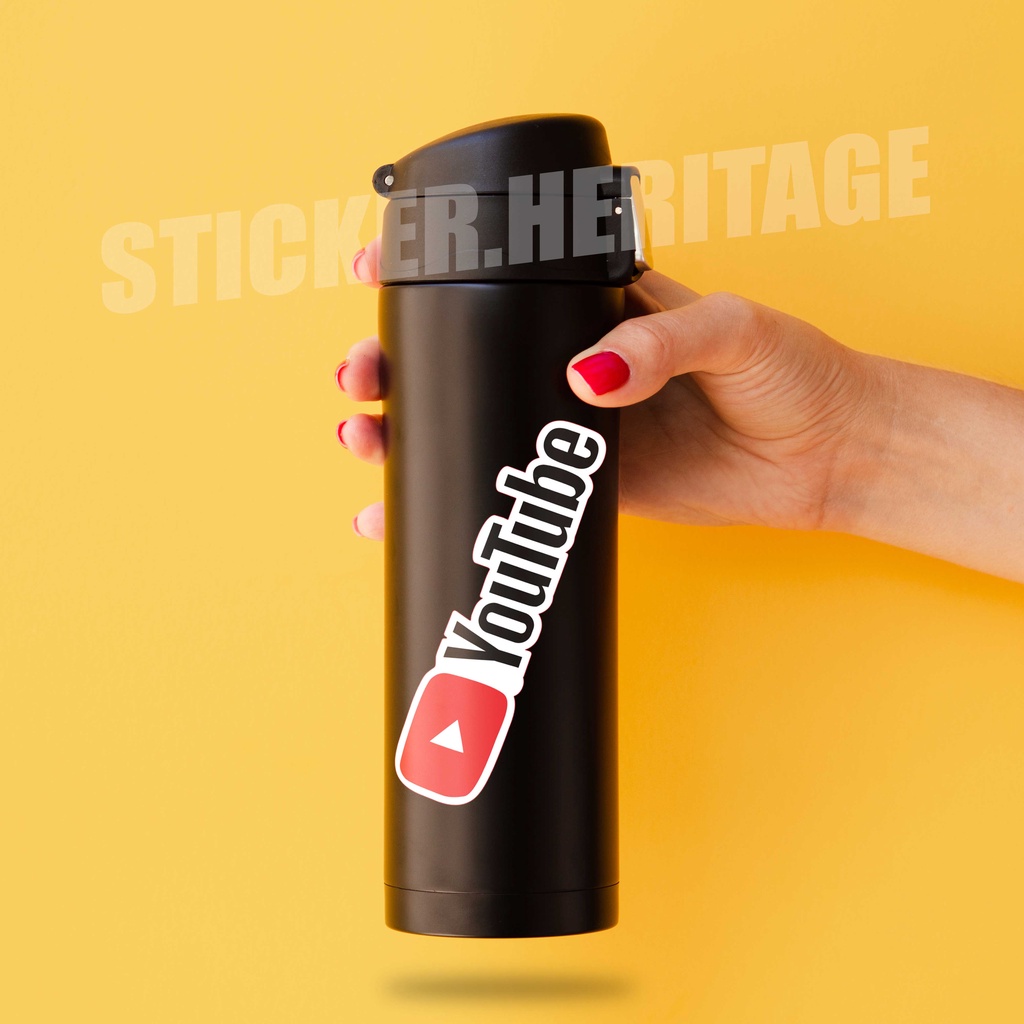 Stiker Aesthetic YOUTUBE  SERIES - STICKER TUMBLR MOTOR JOURNAL LAPTOP