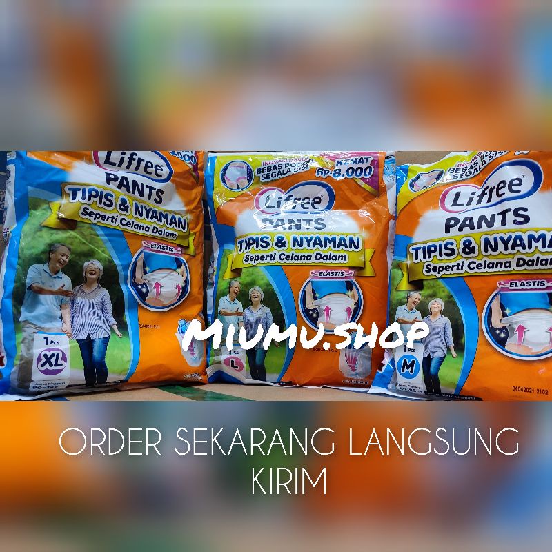 LIFREE Pants - POPOK CELANA (M/L/XL/XXL) - Satuan