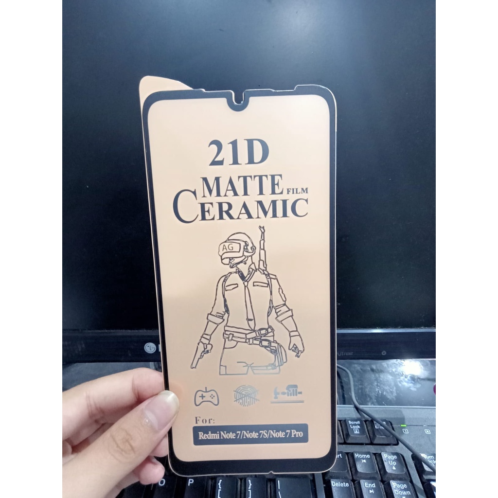 CMF Ceramic Matte Redmi 7 Redmi Note 7 Pro Redmi Note 7 Full Screen Anti Gores Keramik Anti Minyak