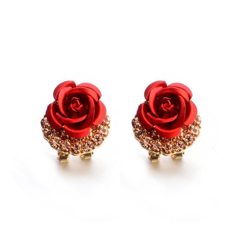 Anting Rose Diamond mawar model jepang terbaru