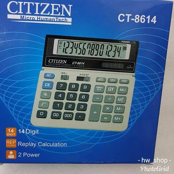Kalkulator Citizen Ct 8614 . Kalkulator Citizen 14 Digit Calculator CT8614