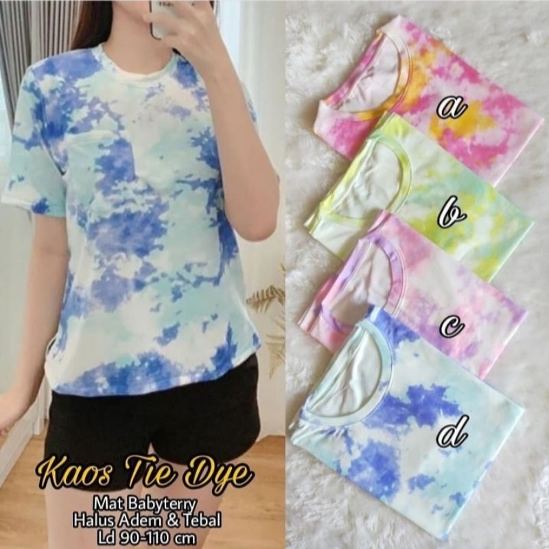 (COD) Kaos Babyterry Wanita Tebal Fit S-XL  (Ld 90-110 cm)