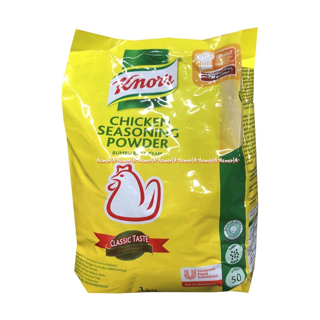 Knorr Chicken Seasoning Powder 1kg Tepung Penyedap Rasa Instan Kemasan Poucj Knor