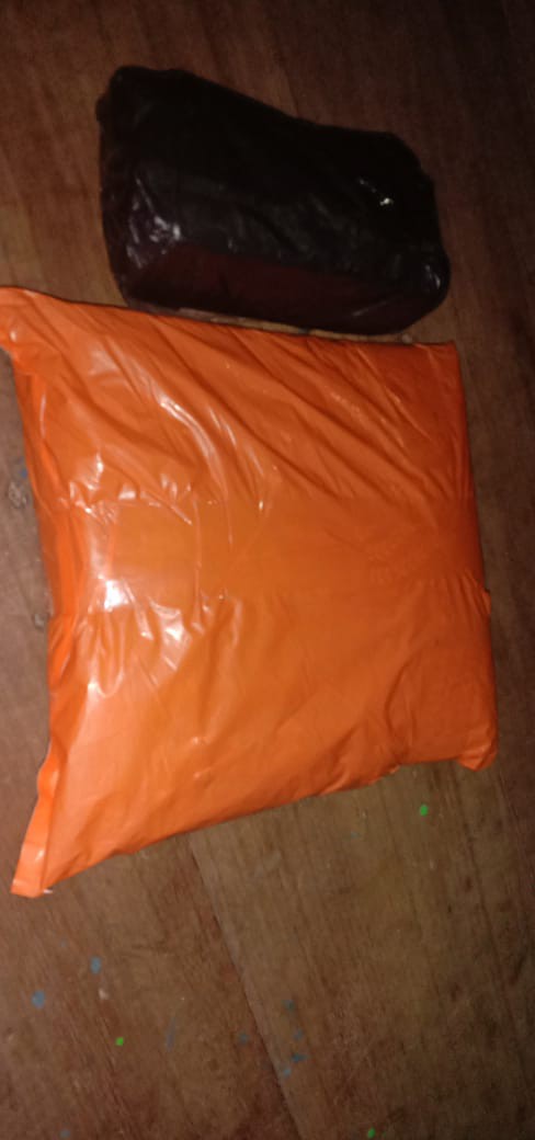 Gamis Batik Motif Seno Biru Madu Merah S.m.l.xl.xxl