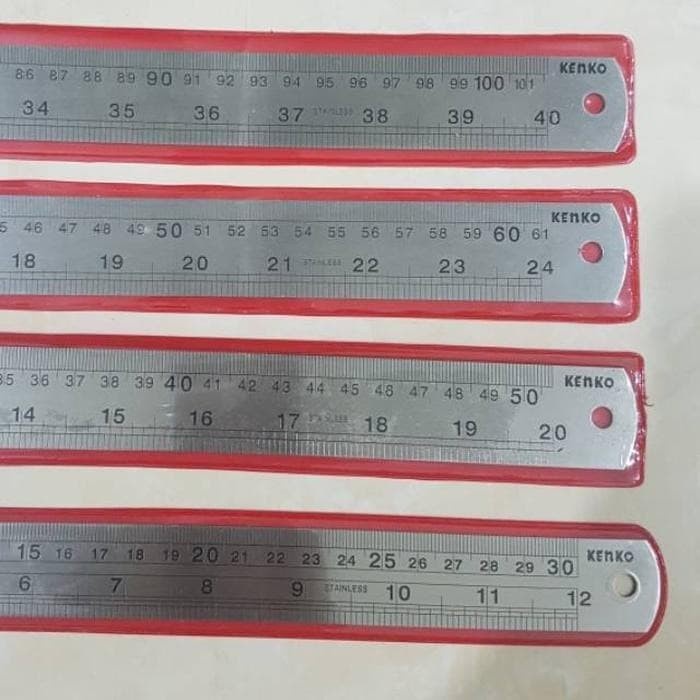 

Aman Buku Dan Alat Tulis Penggaris Besi Kenko 100Cm 1 Meter Garisan Mistar Hemat