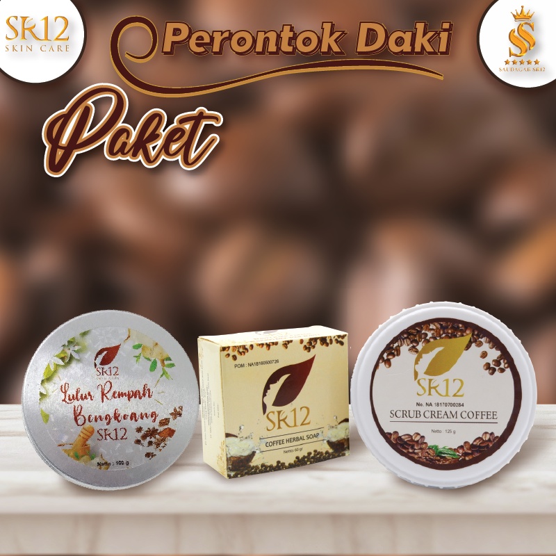 PAKET PERONTOK DAKI SR12 / LULUR REMPAH BENGKOANG / COFFEE / LULUR TUBUH / Paket perawatan tubuh original / premium / berkualitas / termurah / terbaik / bagus / bpom / saudagarsr12