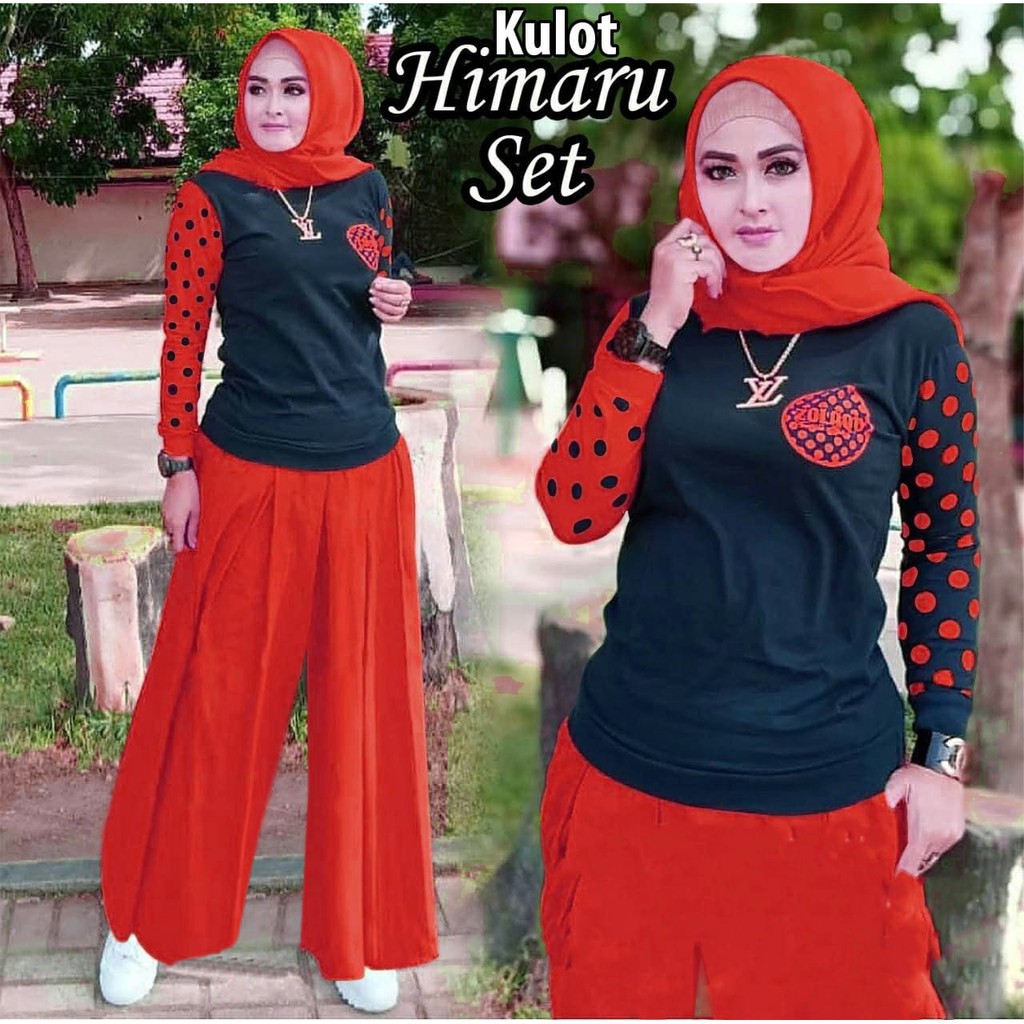 SALE!!! QF SET KULOT HIMARU   SETELAN WANITA TERBARU