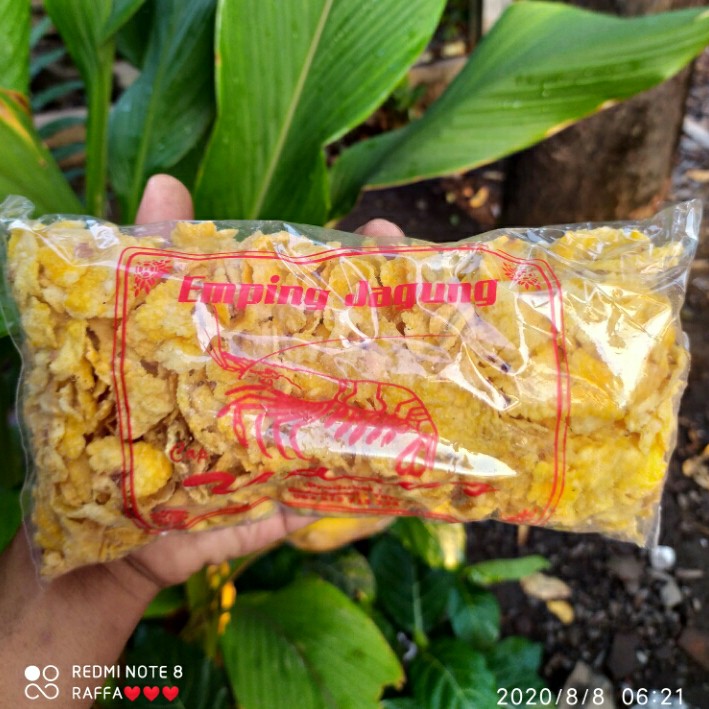 emping jagung  kerupuk jagung enak gurih