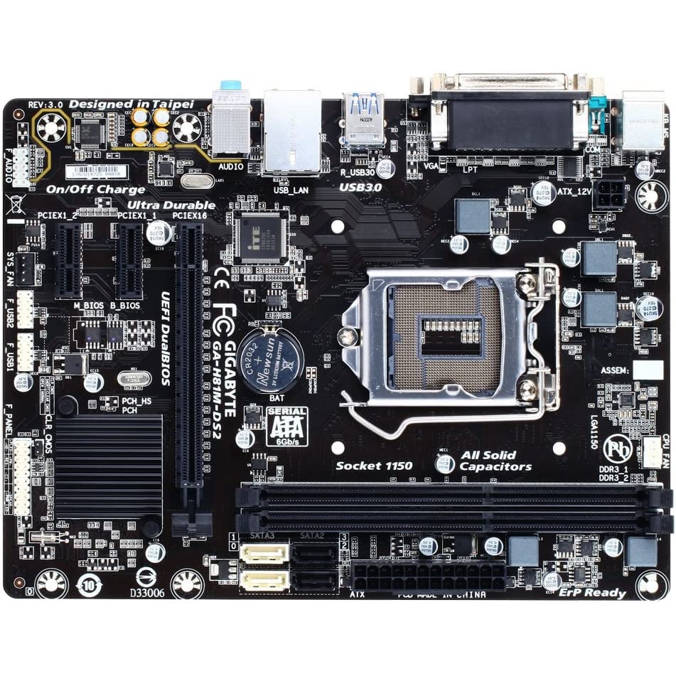 Mainboard Mobo Motherboard LGA 1150 H81 Gigabyte