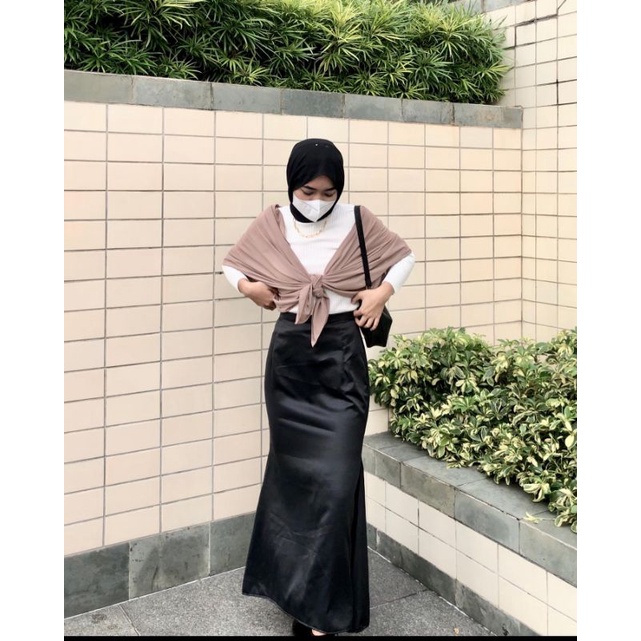SKIRT KYUSUM SILK / ROK SATIN / ROK DUYUNG SATIN (FREE MASKER OR SCRUNCHIES)