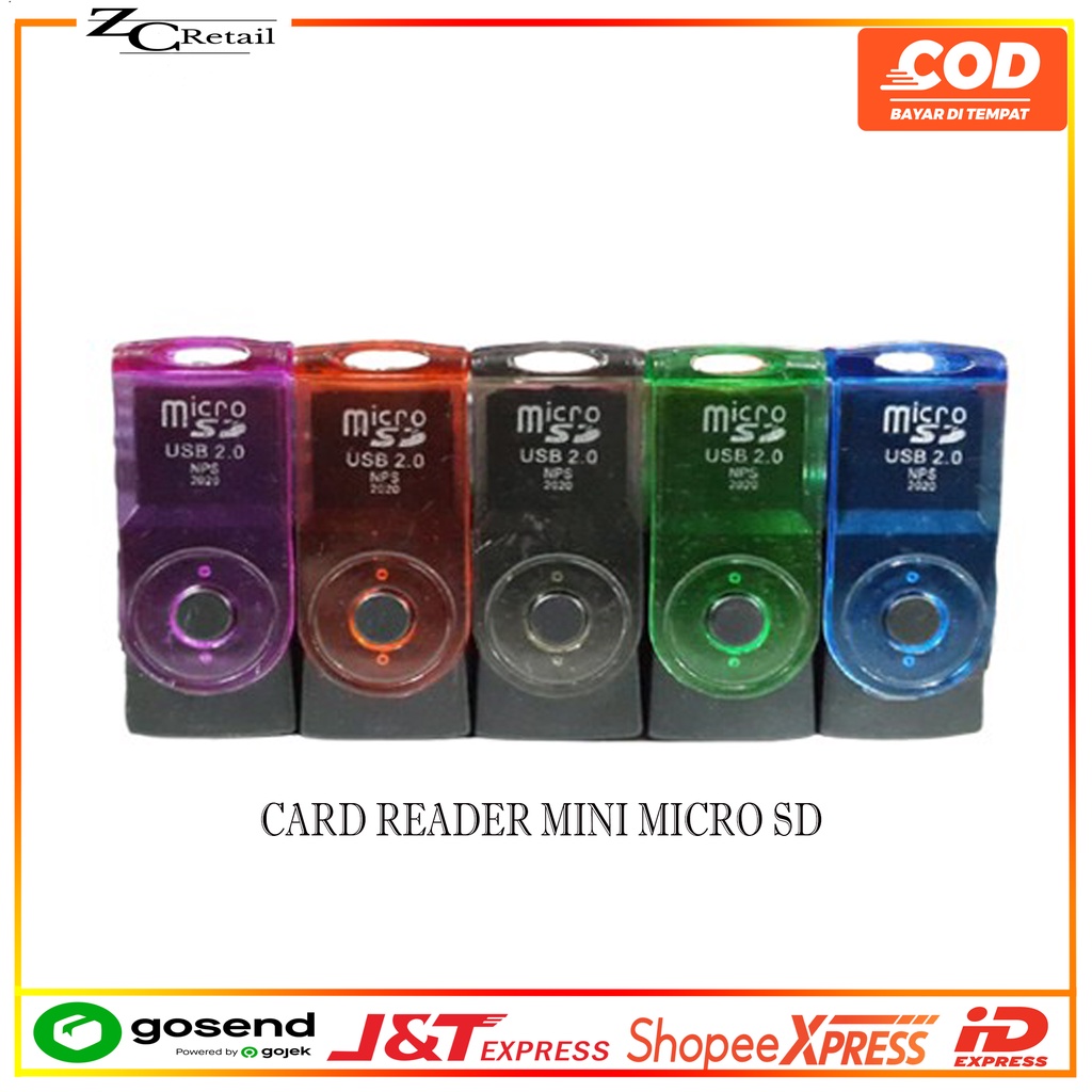 Alat pembaca usb Card Reader 1 slot MicroSD micro sd card mini