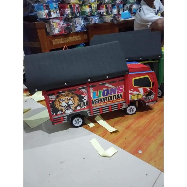 TRUK OLENG/ TRUK MAINAN ANAK ADA LAMPU LED