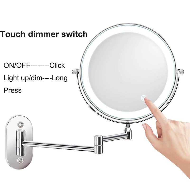 ORZ Cermin Make Up Lampu LED Double Side 7X Magnification - WM01