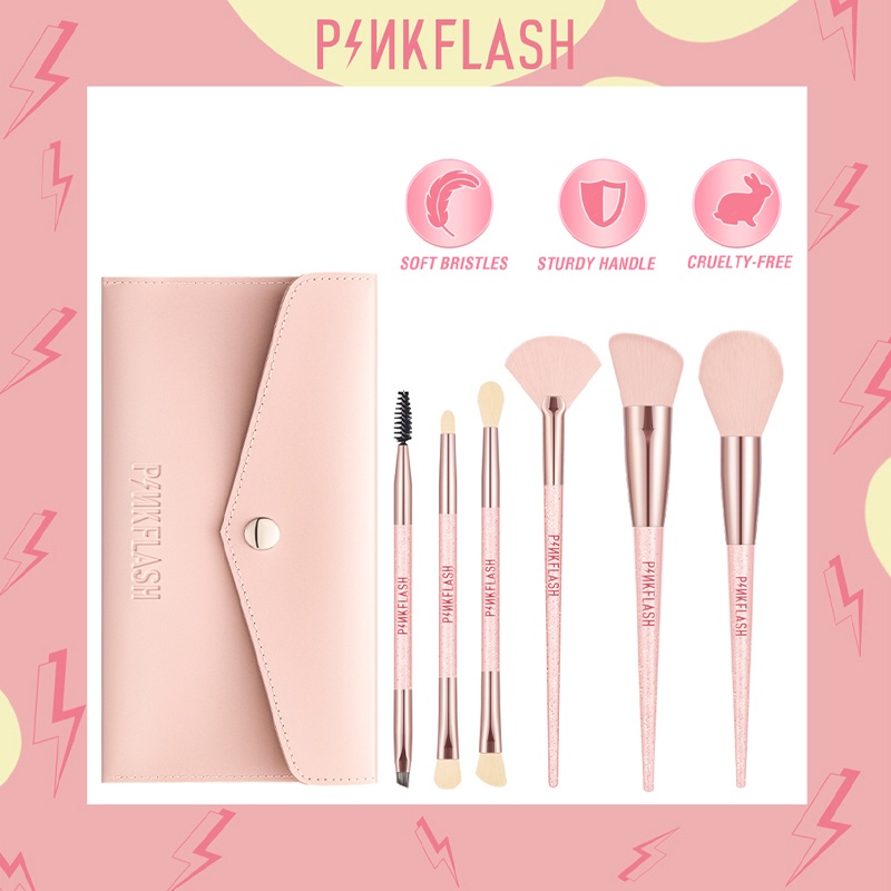 PINKFLASH  Makeup Brush Set Long-lasting Fairy Wand Beauty Brush Makeup Tool Multi-use