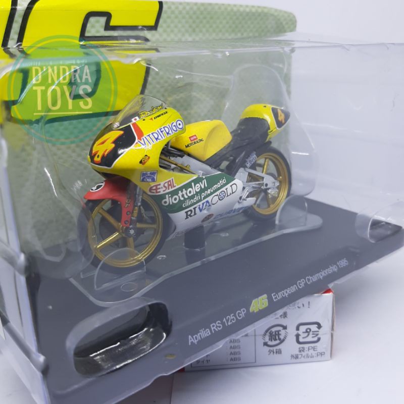 Diecast Motogp Aprillia RS125 GP VR46 European GP Championship 1995 Miniatur Motor Sport